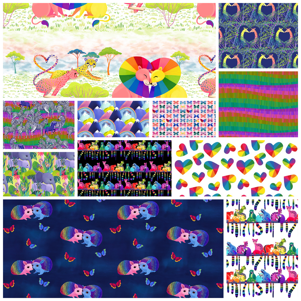 Love in the Wild 11 Piece Fat Quarter Bundle