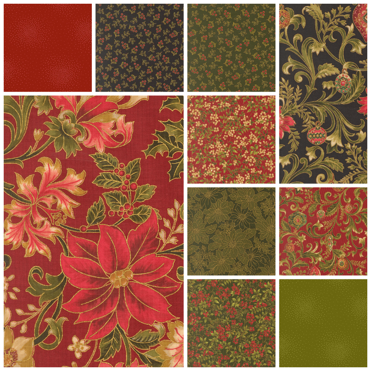 Merry Manor Fat Quarter Bundle (10 Fat Quarters)