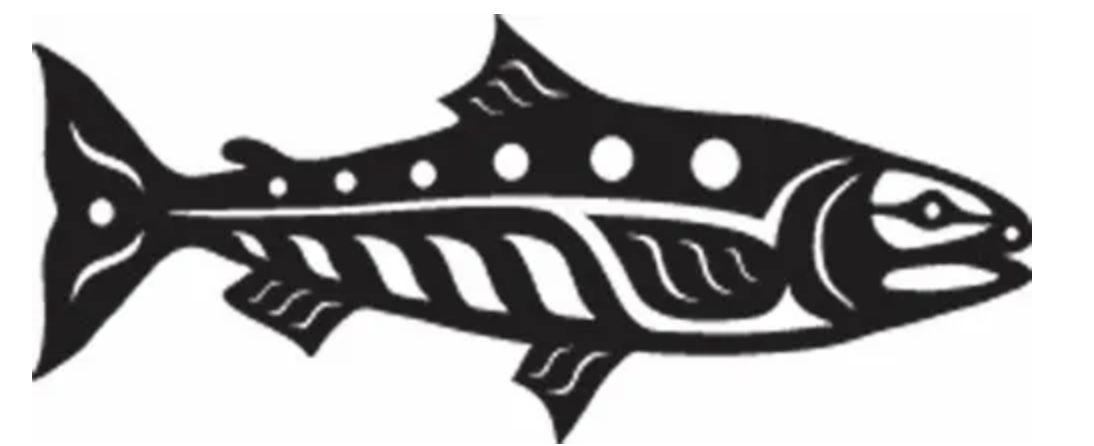 Mini Salmon 8" Single Ready to Fuse Applique - Quilted Strait