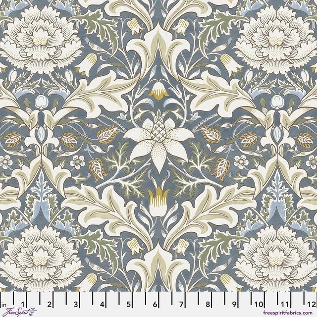 Morden Cotton Lawn 025 Slate Severne - Quilted Strait