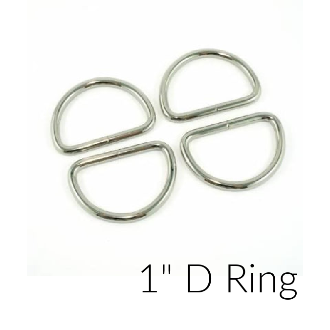 Nickel D Rings to Pair with 1&quot; straps