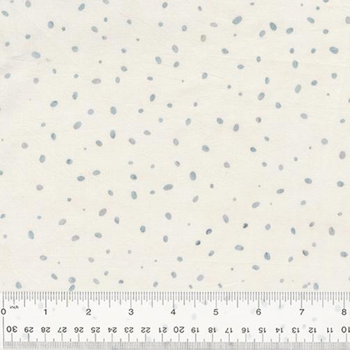 Noir 2550Q-X Ditzy Dots White - Quilted Strait