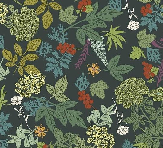 Nordic Summer 10320-B Wild Flora Deep Water