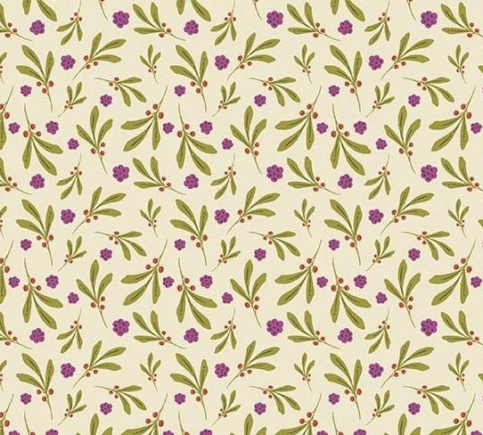 Nordic Summer 10321-L  Berry Spray Buttermilk
