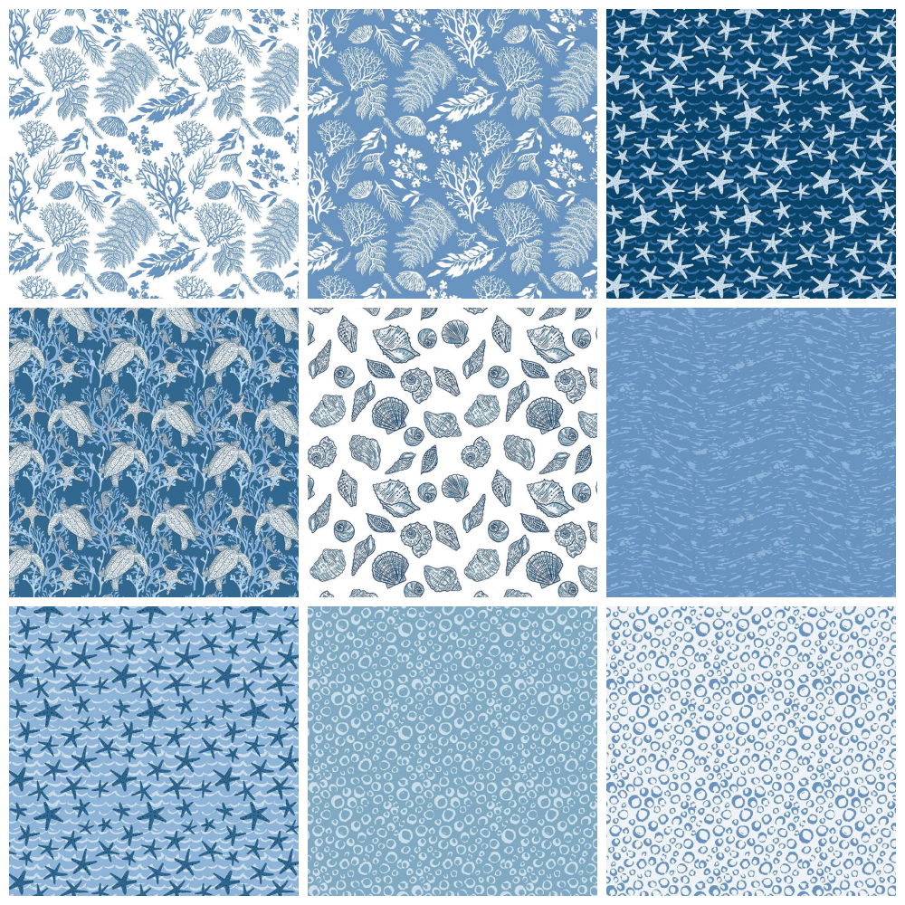 Ocean Oasis Fat Quarter Bundle II