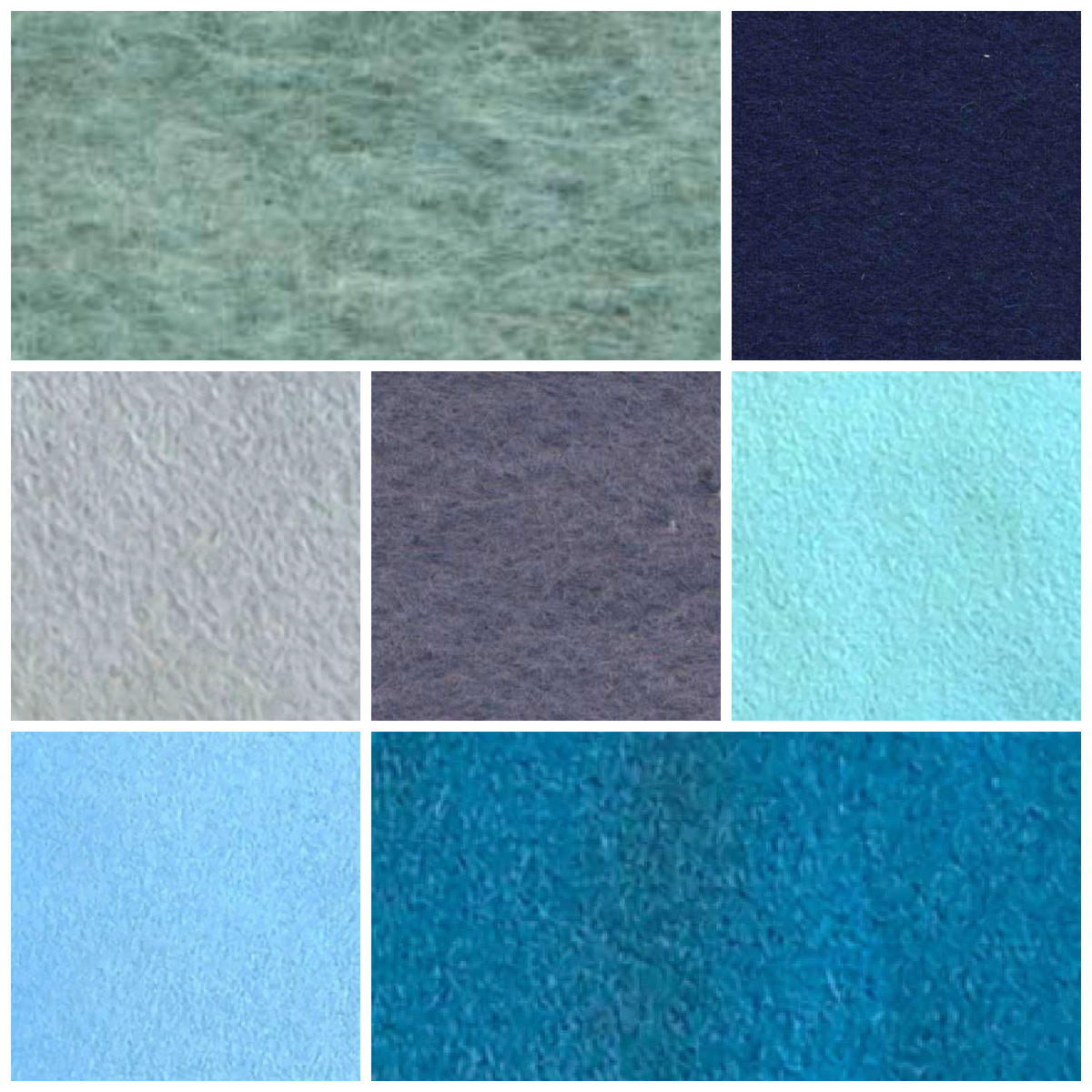 Ocean Wool Felt 7 Piece Bundle - Quilted Strait