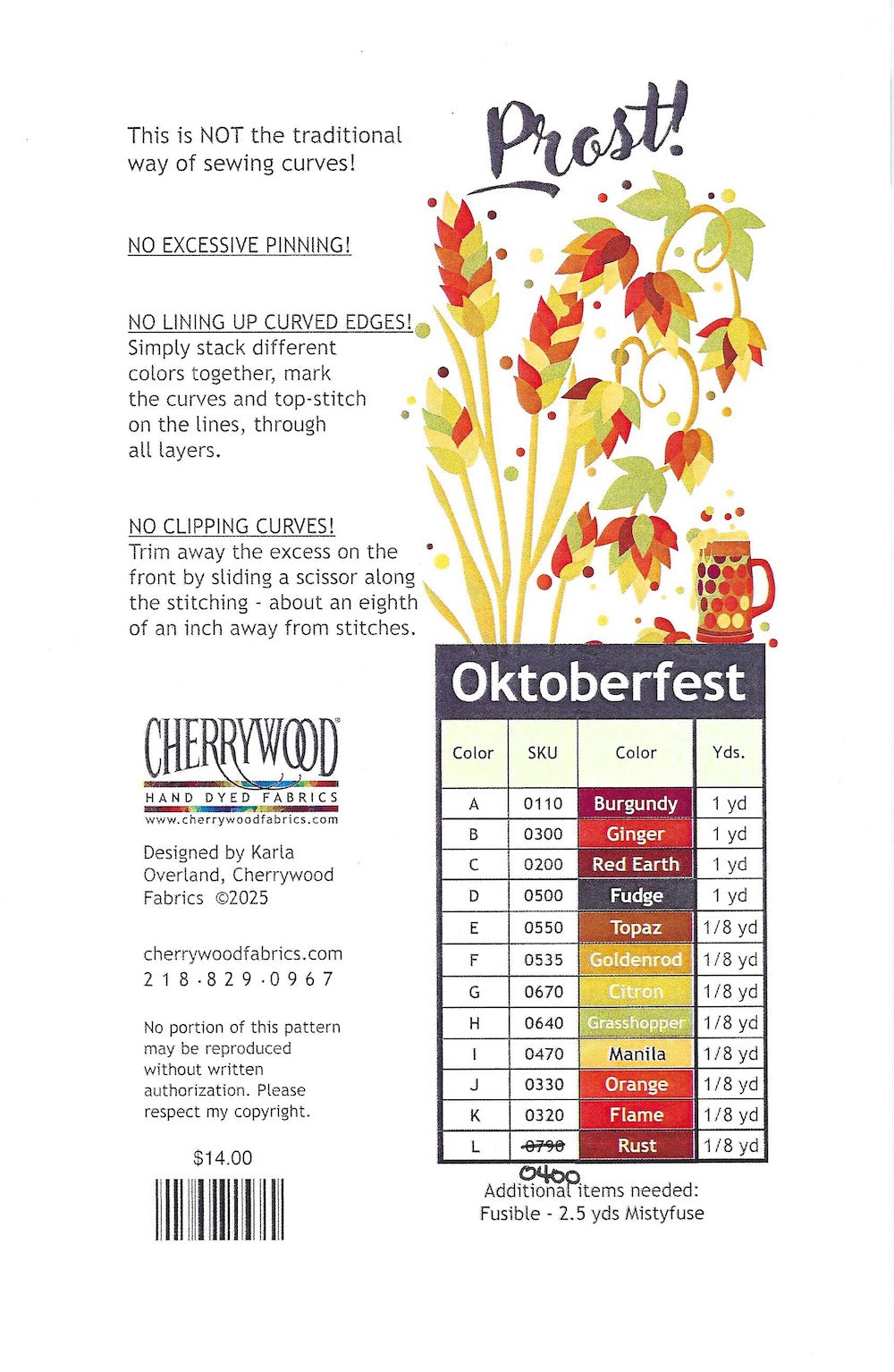 Cherrywood Oktoberfest Pattern