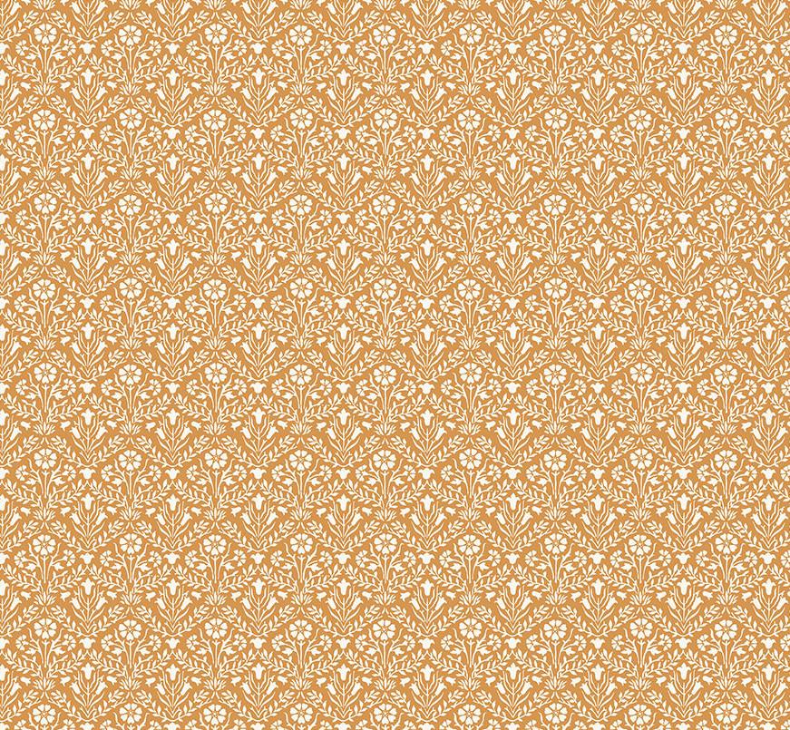 Morris & Co 089.Yellow Small Bellflowers - Quilted Strait