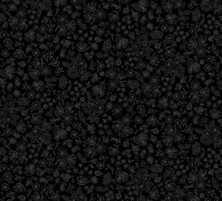 Pen & Petal 54970-3 Ditsy Doodles Black on Black
