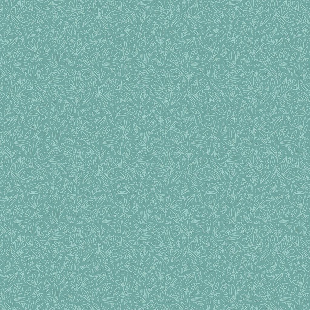 Perfect Blend 4721-101 Linework Turquoise - Quilted Strait