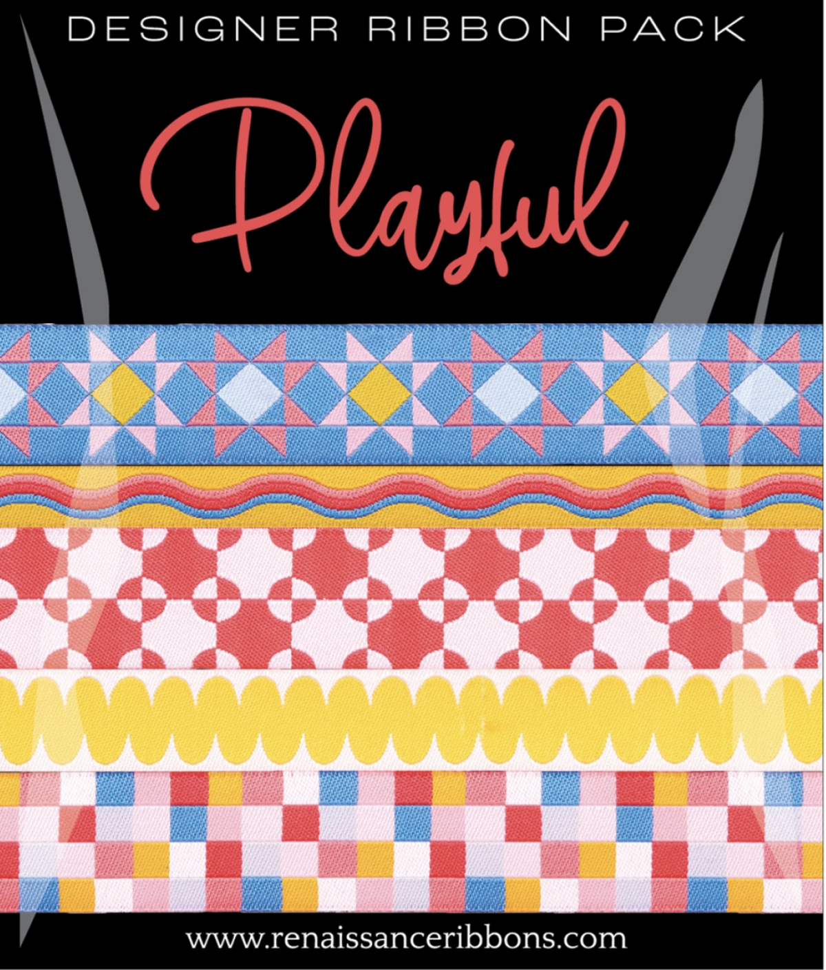 Playful Ribbon Pack - Quilted Strait