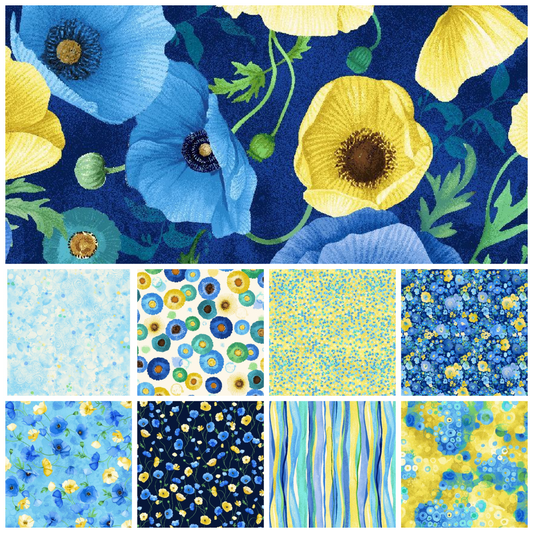 Poppy Serenade 9 Fat Quarter Bundle