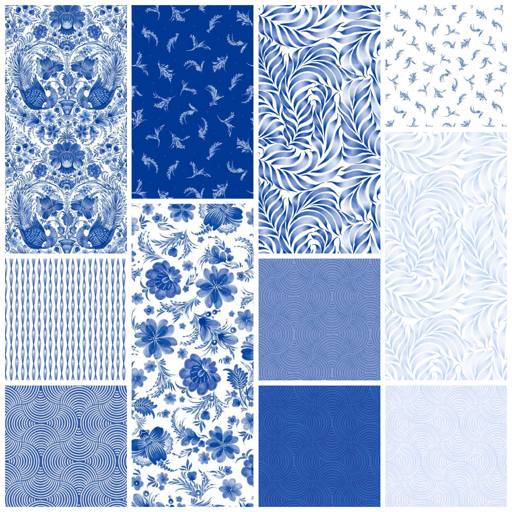 Porcelaina Fat Quarter Bundle (FM)