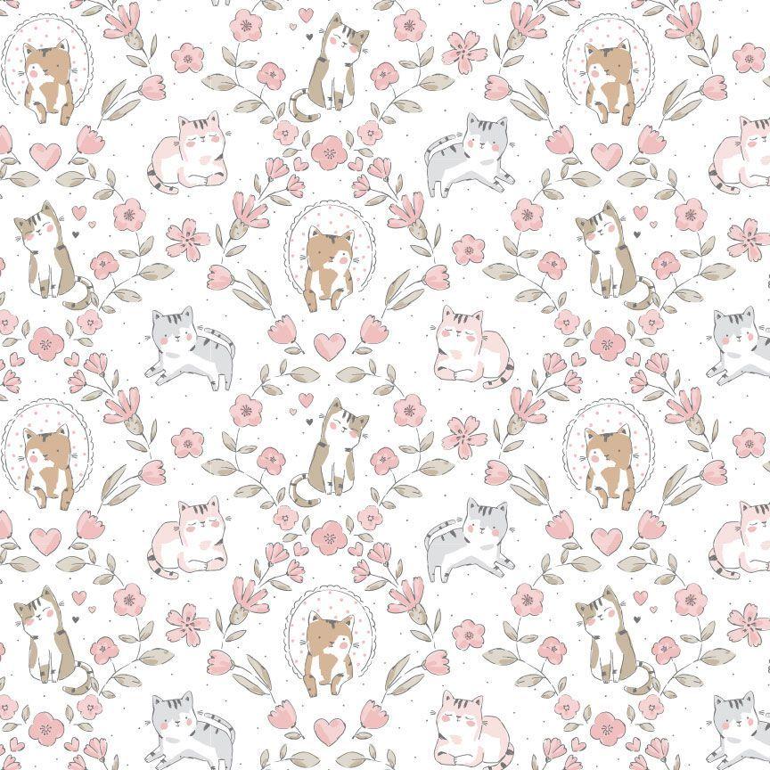 Purrfection CF4341 Cat's Garden White