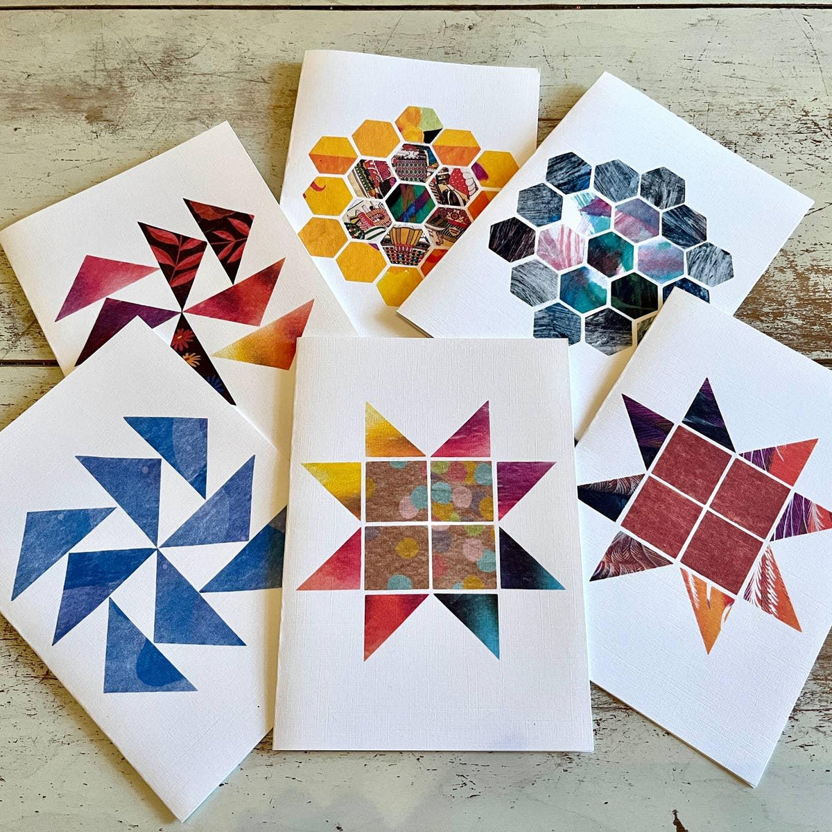 Quilt Block Greeting Cards (set of 6) - Quilted Strait