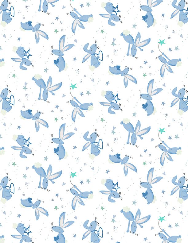 Safari Lullaby 36265 114 Bunny Toss White