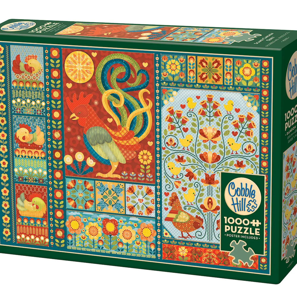 Scandi Chicken Quilt Puzzle - Quilted Strait