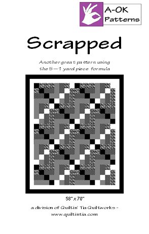 Scrapped 5-Yard Quilt Pattern - Quilted Strait