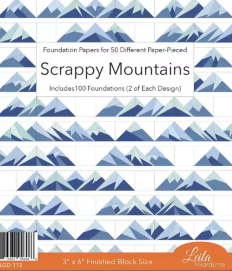 Scrappy Mountains Foundation Piecing Papers - Quilted Strait