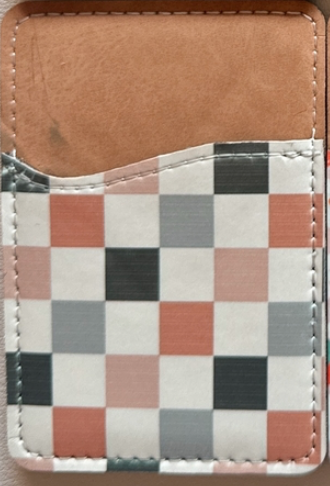 Colorful Checker Phone Wallet (FM)