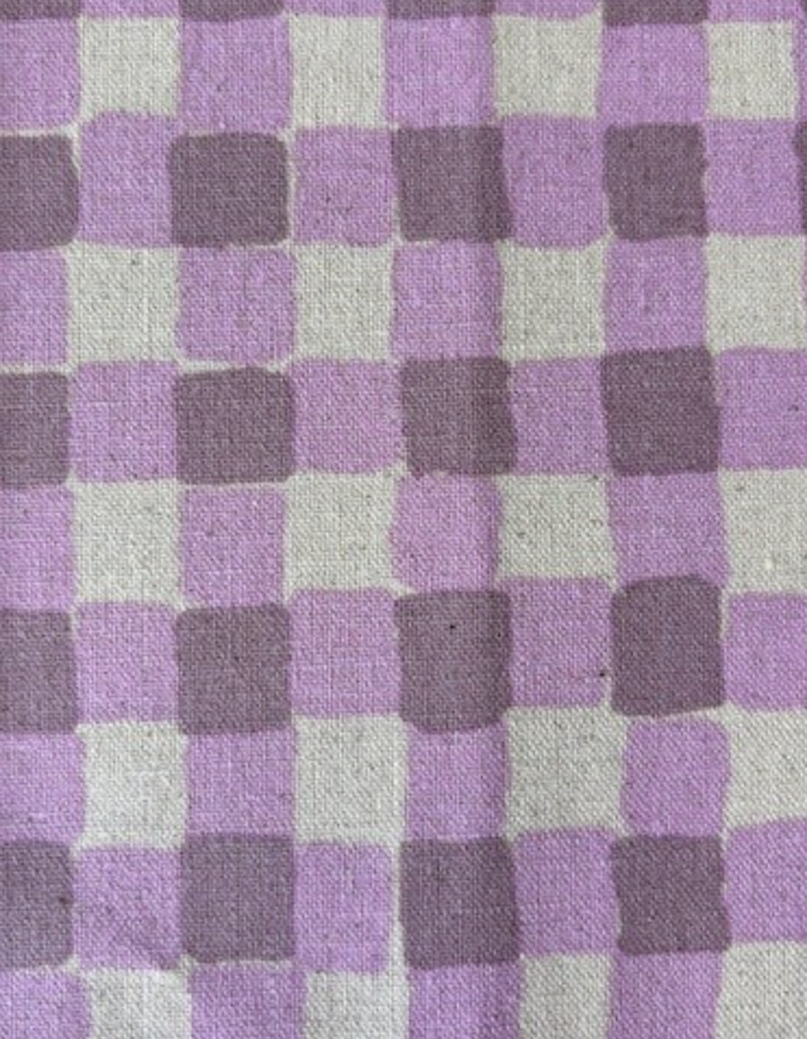 Sevenberry Canvas - Gray w/ Pruple Plaid