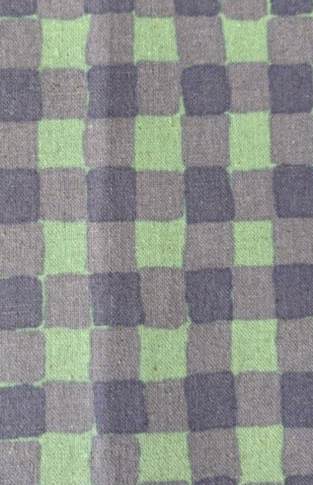 Sevenberry Canvas - Green w/Purple Plaid