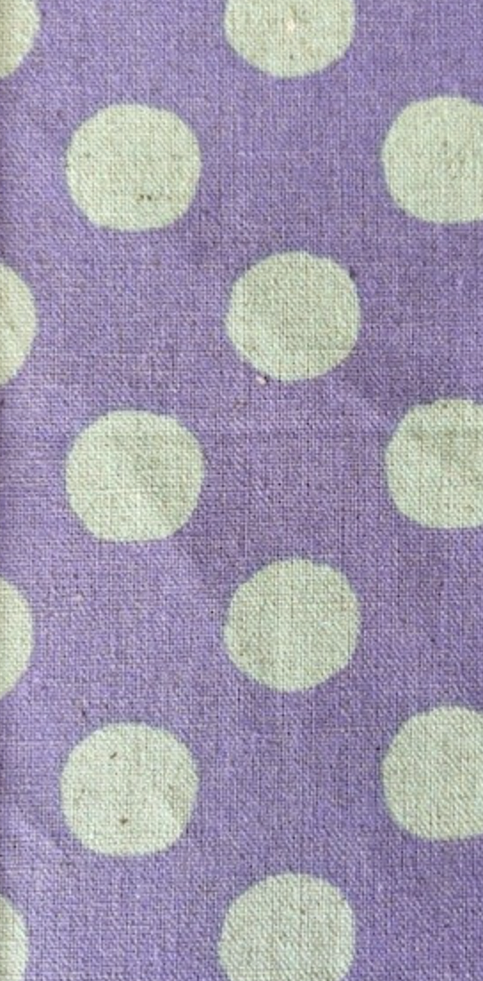 Sevenberry Canvas - Purple w/ Green dots
