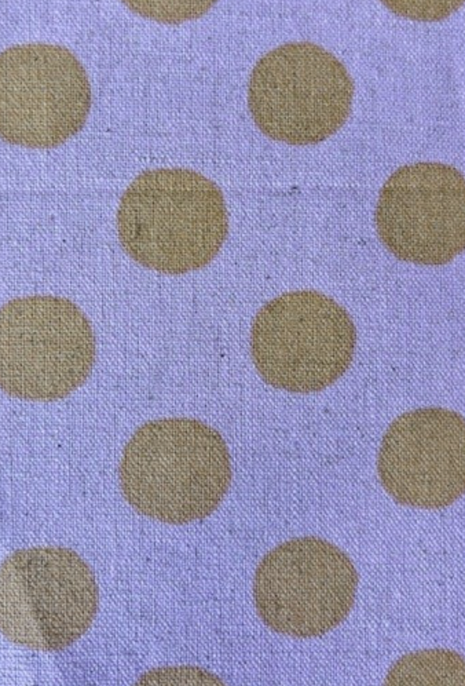 Sevenberry Canvas - Purple w/ Tan Dots