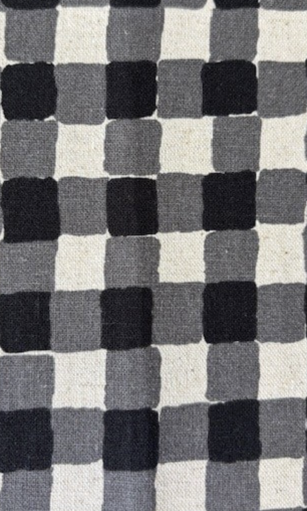 Sevenberry Canvas - White w/ Black Plaid
