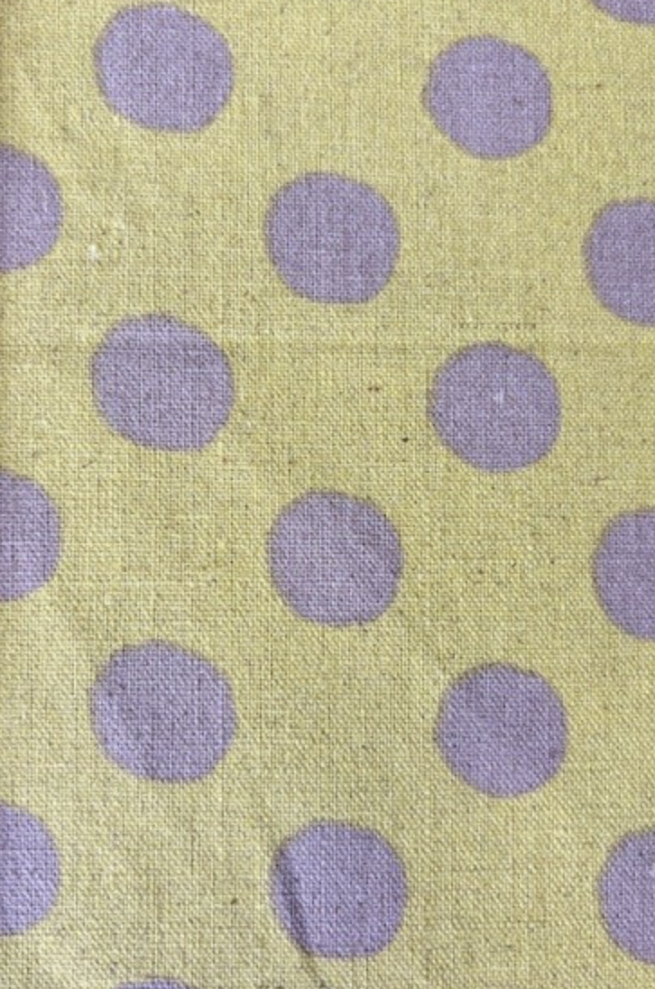 Sevenberry Canvas - Yellow w/ Grey Dots