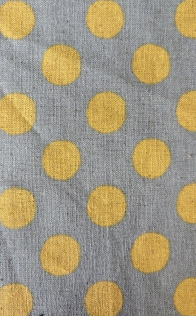 Sevenberry Canvas-Gray w/ Yellow Dots