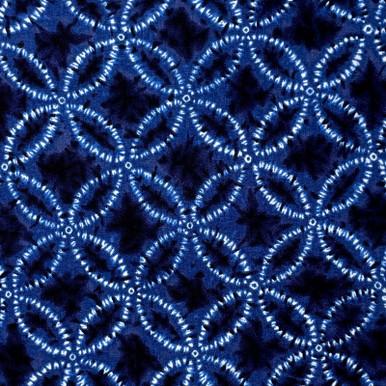 Shibori Style 850257Z-2-1 White Indigo
