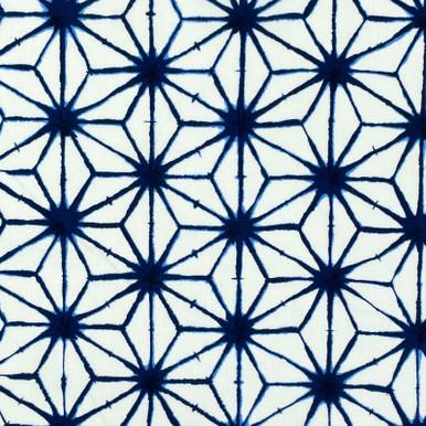 Shibori Style 850257Z-4-1 Indigo White