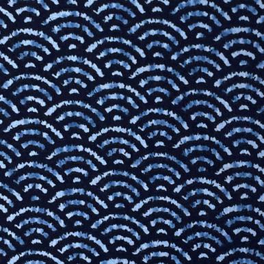 Shibori Style 850257Z-7-2 Blue White