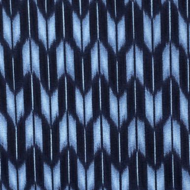 Shibori Style 850257Z-9-2 Blue White