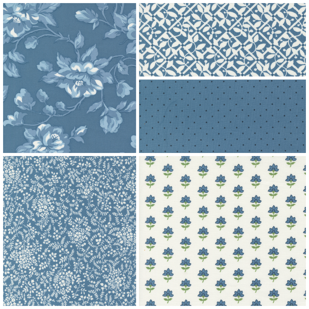 Shoreline 5 yard bundle (one-yard pieces) - Quilted Strait