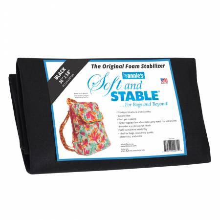 Soft and Stable Foam Interfacing 36&quot; x 58&quot; black