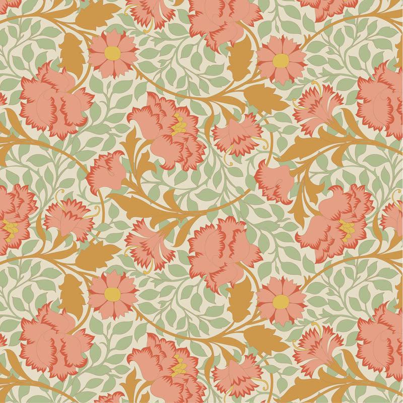 Songbird 100641 Flora Coral - Quilted Strait