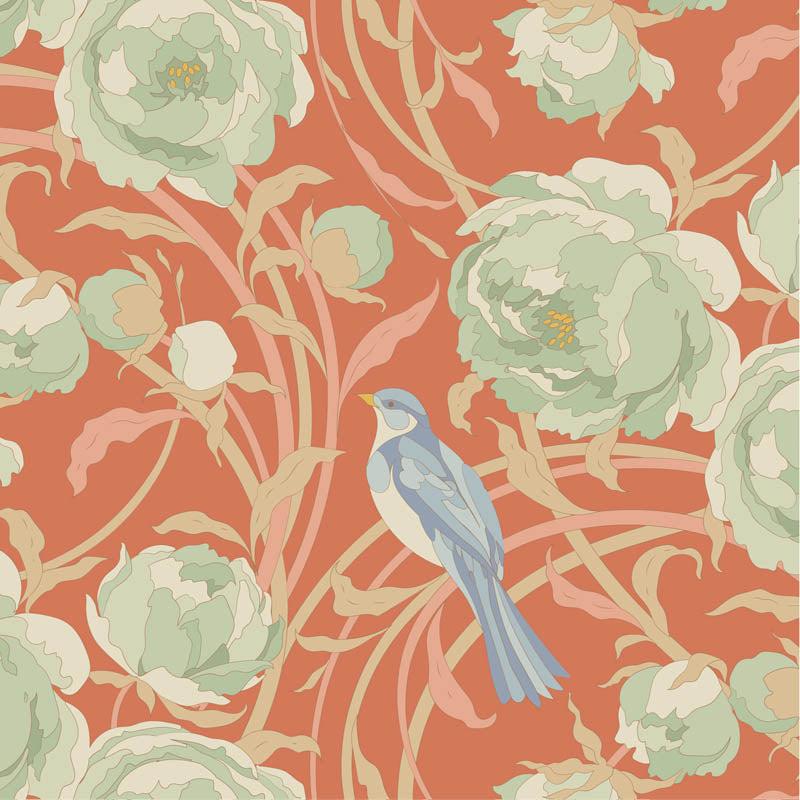 Songbird 100642 Cora Coral - Quilted Strait