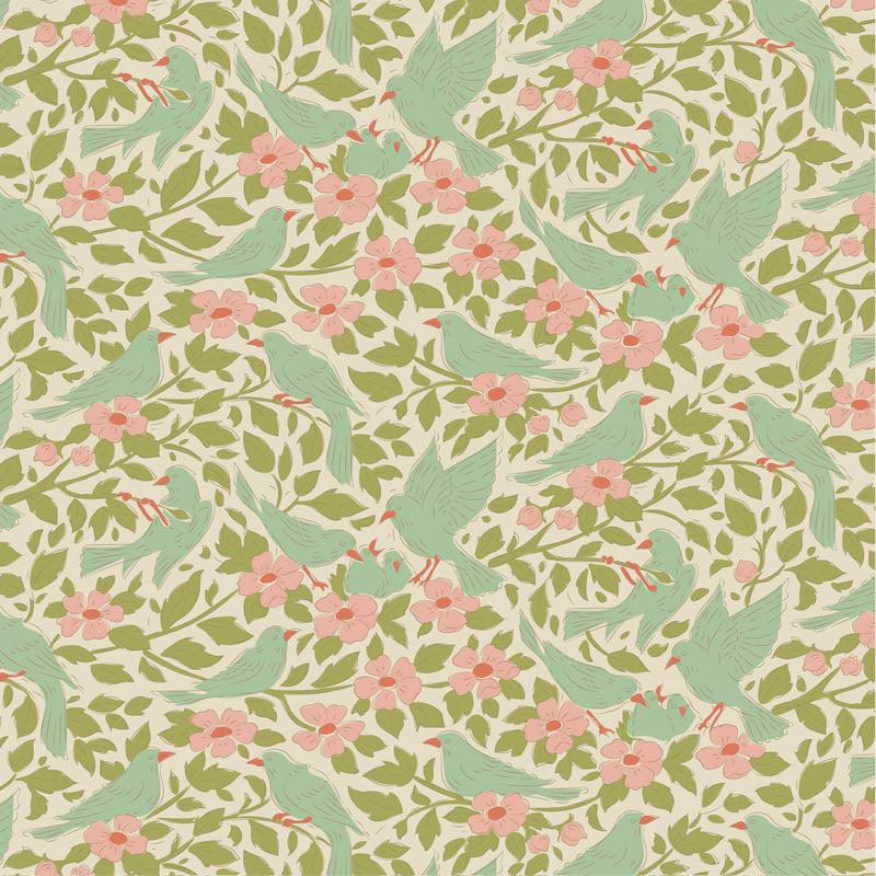 Songbird 100650 Ava Green - Quilted Strait