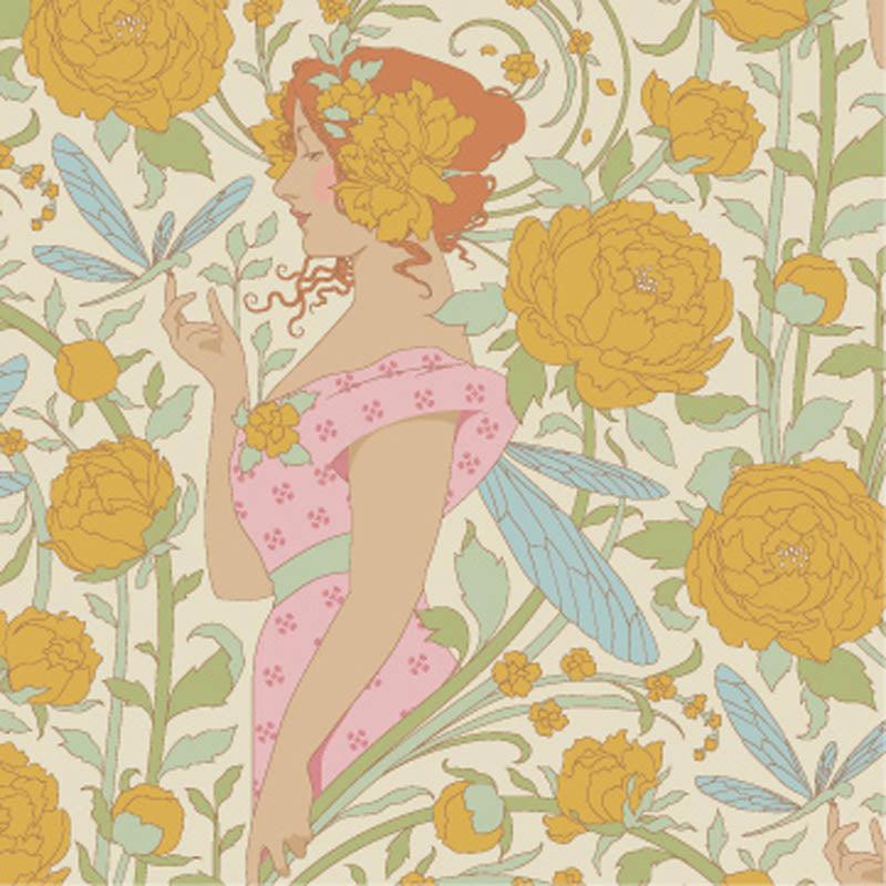 Songbird 100656 Aubery Mustard - Quilted Strait