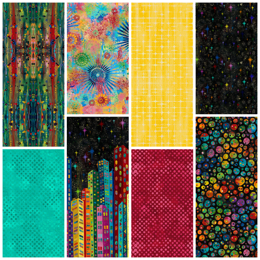 Sue Penn Brights Fat Quarter Bundle