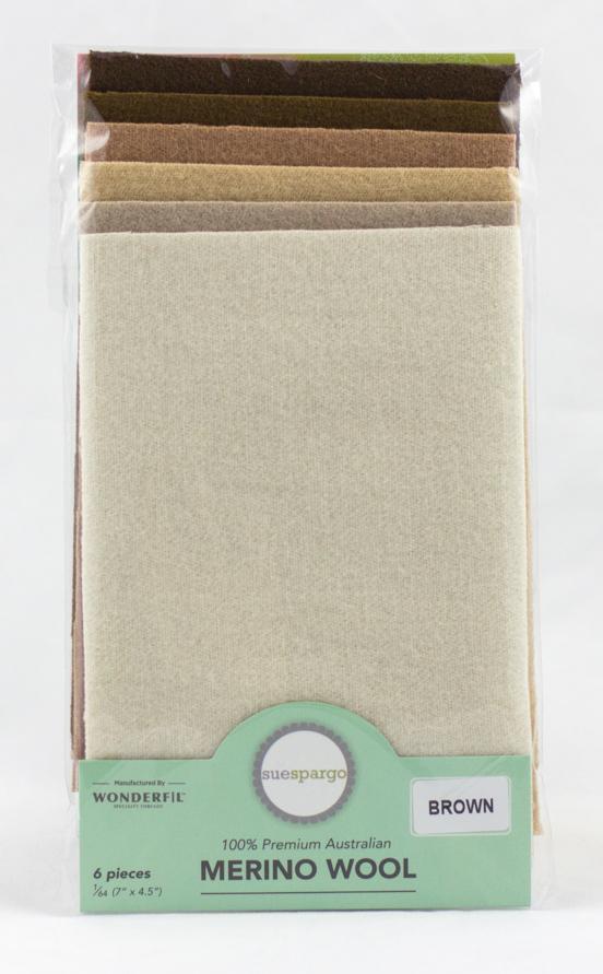 Brown Wool Assortment - 1/64 yard