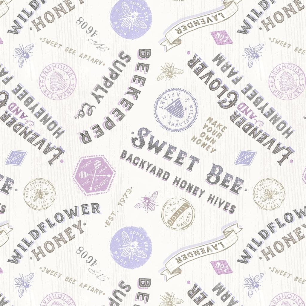 Sweet Honey Bee 008-024 Titles & Labels Cream - Quilted Strait