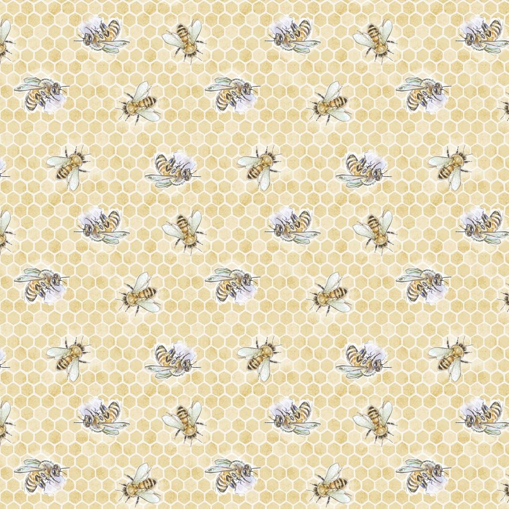 Sweet Honey Bee 009-227 Bees Yellow - Quilted Strait