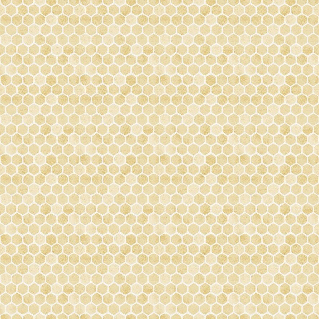 Sweet Honey Bee 012-230 Honeycomb Yellow - Quilted Strait