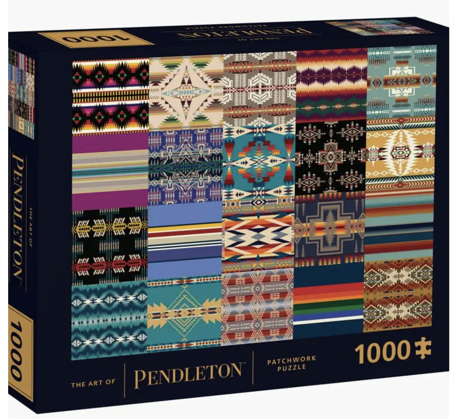 The Art of Pendleton 1000 Piece Patchwork puzzle - Quilted Strait