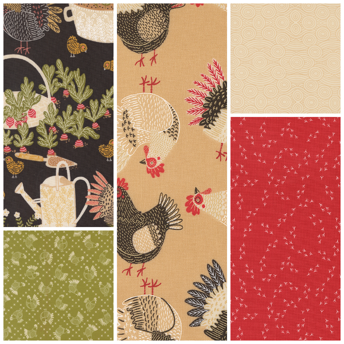 The Henhouse 5-yard Bundle - Quilted Strait