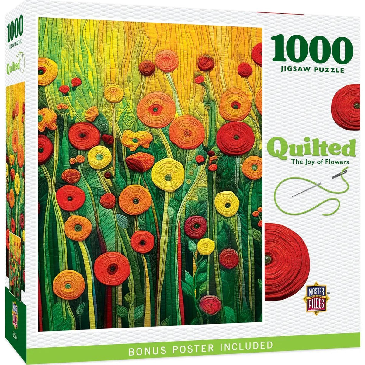 The Joy of Flowers 1000 piece puzzle - Quilted Strait