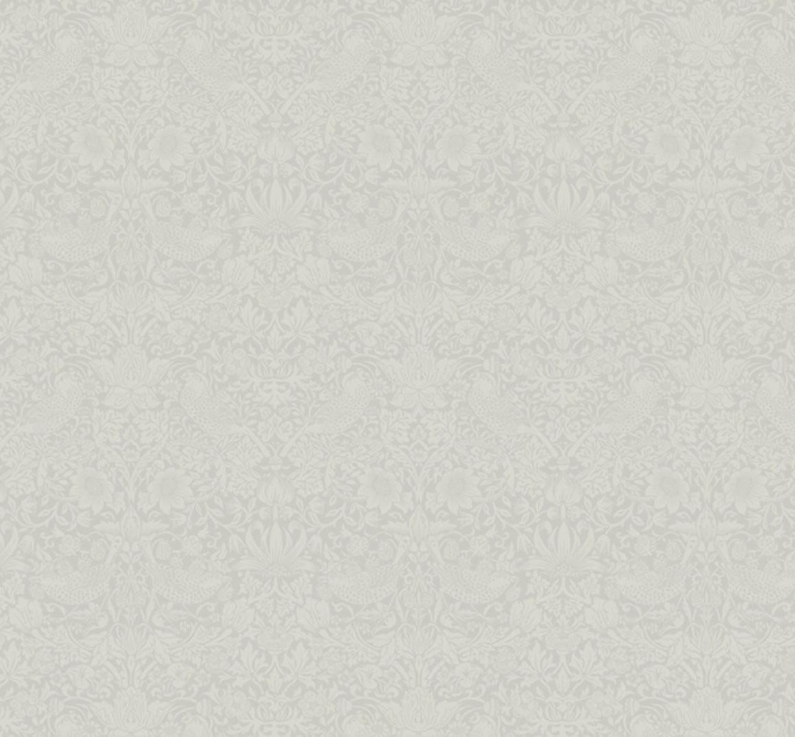 The Trellis Palette 153 Tonal Strawberry Thief Farringdon Grey - Quilted Strait